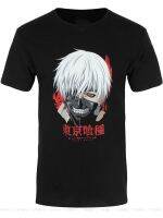 Tokyo Ghoul เสื้อยืด Kakugan ผู้ชายผ้าฝ้ายสีดำสวมใส่กลางแจ้งท็อปส์ซูเสื้อยืดขนาด6XL 5XL