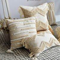 TIONCLAT 45x45 ซม. / 30x50 ซม. ผ้าลินิน Boho Throw ตกแต่ง เตียง ปลอกหมอน Tassle โซฟา ห้องนอน ปลอกหมอนอิง ปลอกหมอนอิง ปลอกหมอน ปลอกหมอน