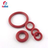 200 Pcs Karet Silikon Merah O-Cincin 1.9 Mm Ketebalan 17/18/19/20/21 /22/23/24/25/26/27 Mm OD Tahan Panas O Ring Seals gasket