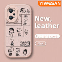 YIWESAN เคสสำหรับ Realme GT Neo 2 GT 2 GT Neo 3T Q5 Pro 5G เคสลายการ์ตูนสนูปี้ดีไซน์ใหม่เคสใส่โทรศัพท์หนังซิลิโคนนิ่มเคสมือถือกันกระแทกป้องกันกล้องพร้อมเคสป้องกันกล้องสำหรับเลนส์คลุมทั้งหมด