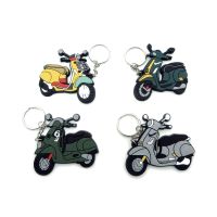 ✳▣ New Motorcycle Creative Rubber Key Ring Model Keychain For Piaggio Vespa Scooter Accessories Sprint Primavera 50 150 150S GTS300