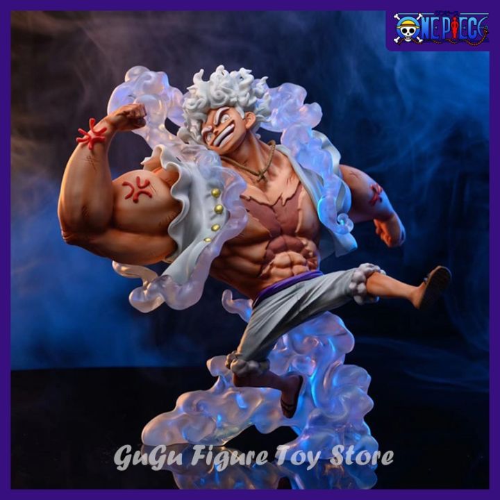 One Piece Luffy Gear 5 Anime Figure Sun God Nika 17cm Pvc Action Figurine  Statue Collectible Model Doll Toys For Children Gift X