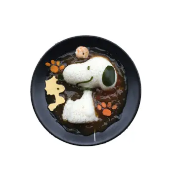 Snoopy curry and rice mold Snoopy cutter Snoopy mold made in Japan