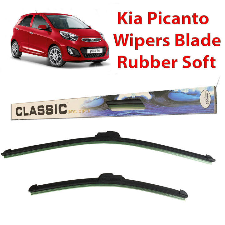 Wiper Blades for Kia Picanto Windshield Wipers Soft Rubber Blade