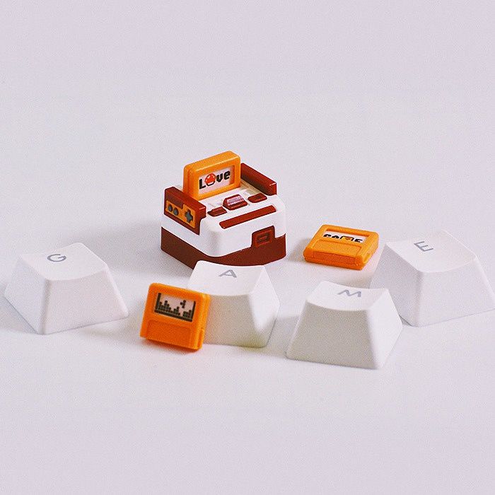 keycaps-ตกแต่งคีย์บอร์ด-สไตล์-ยุค90-retro-famicom