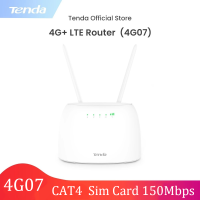 Tenda 4G Router AC1200 Wireless Router 4G07 SIM Card Hotspot 64 Users 150mbps 4G 1167mbps wifi Beamforming Data Usage Alert