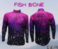 เสื้อตกปลา JK Thailand เสื้อกันยูวี ลาย FISH BONE  ป้องกันรังสี UV 80% แห้งเร็ว