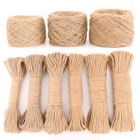 【YD】 Jute Fabric Rope Twine Rolls Hemp Twisted Cord Macrame String Basket Scratching Decoration