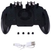 M11 6 Finger Operating Gamepad PUBG Mobile Joystick Controller Turnover Button Gamepad with Cooling Fan