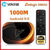 Vontar 1000M Amlogic S905X3สมาร์ท8K กล่องทีวี9.0สูงสุด4GB RAM 128GB ROM Set TOP Box Dual Wifi Youtube Uso70d กล่องสมาร์ททีวี