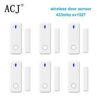 【hot】┇  ACJ Door Magnetic Sensors With Flash Window Detector for 433MHz Security Alarm System Host Accessories