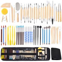 61-piece Ceramic tools stone plastic polymer clay tools carving knife silicone indentation pen DIY hand tool Clay  Dough