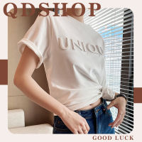 QDshop ?สินค้ามาใหม่เสื้อยืดงานสวย ลุคสปอร์ต?ลุคสตรีทแขนสั้นแบรนด์นิยม หวานซ่อนเปรี้ยว บุคลิกภาพใส่ยังไงก็ดูเกร๋ ?