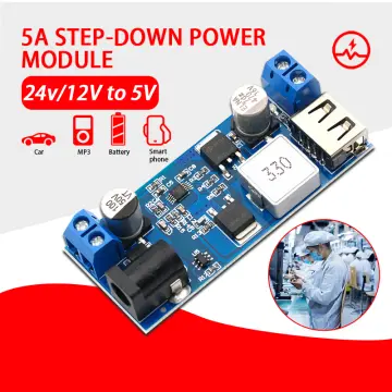 24V / 12V To 5V 5A Power Module DC-DC Step-Down Power Supply Converter 