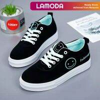 [36-40][Lamoda] รองเท้าผ้าใบรองเท้าลำลองยิ้ม (991)