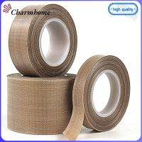 CHARMHOME 10m/Roll ไฟฟ้า สารหน่วงไฟ เครื่องปิดผนึกกาว เทปไฟเบอร์ ผ้าเทปผ้า ฉนวน ทนต่ออุณหภูมิสูง