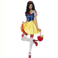 TPRPCO Snow White Costume Women Cosplay Carnival Halloween Dress Girls Fairy Tale Female Fancy Dress Plus Size Party NL128