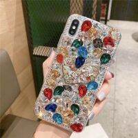 [ขายร้อน]NIQUXI A32 5G Rhinestone สำหรับ Samsung Galaxy S21 Ultra S21Plus A12 A02S S20 21FE Love หัวใจเพชรโทรศัพท์ Coque