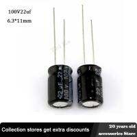 30pcs 100V 22UF 6.3*11mm low esr Aluminum Electrolyte Capacitor 20% Electric Capacitors