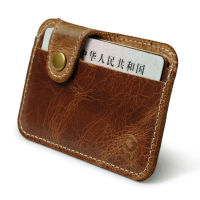 R Leather Credit Business Mini Card Wallet 2022 Convenient Man Women Smart Wallet Business Card Holder Cash Wallet Card Case2023