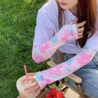 Female Arm Sleeves Cute Flower Sunscreen Sleeves Summer Ice Silk Hand Sleeves Muslim Womans Sleeve Diy Clothing Accessories Sleeves