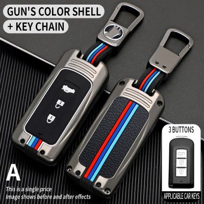 Key Case Fob Shell Cover For Mitsubishi L200 ASX Outlander Eclipse Cross Pajero Sport Lancer Accessories Car-Styling KeychainTH
