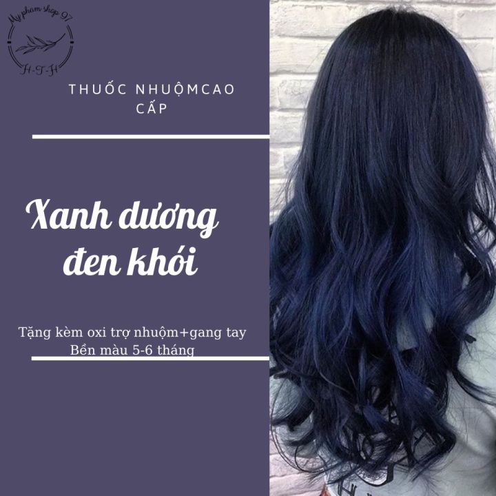 Chất lượng nhuộm tóc màu xanh dương đen khói sẽ mang lại cho bạn một mái tóc đầy cuốn hút và nổi bật. Sự pha trộn độc đáo giữa màu xanh dương và đen khói sẽ tạo nên một cảm giác bí ẩn, rất thú vị. Hãy xem hình ảnh để cùng cảm nhận.