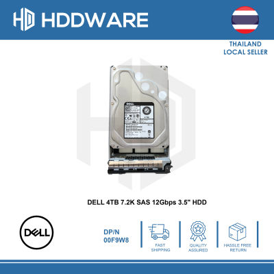 DELL 4TB 7.2K SAS 12Gbps 3.5" HDD // 00F9W8 // 0F9W8 // MG04SCA40EN