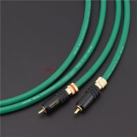 Kabel Audio Konduktor Berlapis Perak 4-Core Kabel RCA HiFi