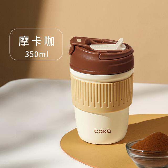 high-end-cups-เซรามิกภายในกาแฟร้อนถ้วยแบบพกพาเดินทางถ้วยกาแฟฟางระดับไฮเอนด์ที่มีฝาปิดของขวัญที่สวยหรูแก้วเซรามิกถ้วยชาเครื่องดื่ม