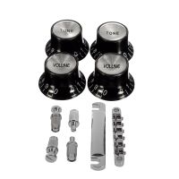 2Set Accessories: 1Set Guitar Knobs 2 Volumes and 2 Tones Top Hat Bell &amp; 1Set Guitar Tune-O-Matic Bridge Tailpiece Tail