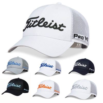 ☄✽✵ New authentic titleist golf cap mens summer sun visor golf mesh breathable sports cap