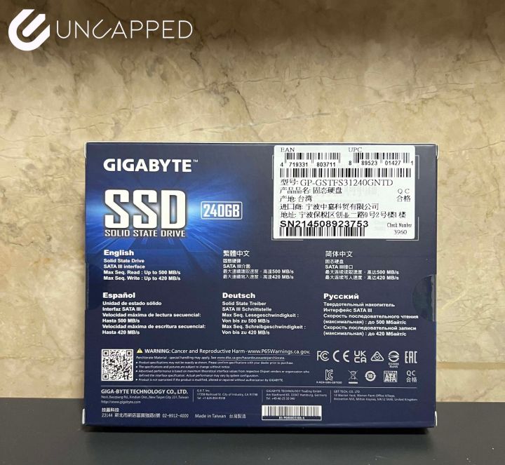 GIGABYTE SSD 240GB | Lazada PH