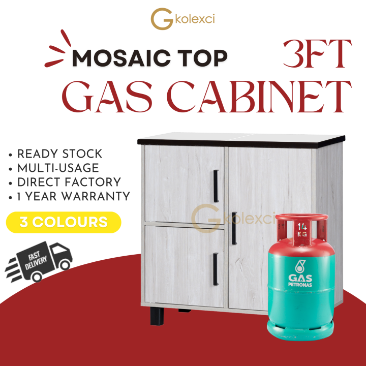 Gkolexci DIY Mozek top 3/4 Kaki Rak Dapur Gas Dapur Multi