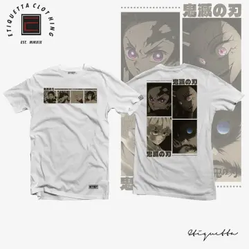 DEMON SLAYER Nezuko Kamado Design T-shirt with DTF (Direct to Film) Anime  Print Rubberized Quality Plain 80% Cotton 20% Polyester, Crew / Round Neck  for Casual Unisex Wear, fit Men Woman, Available