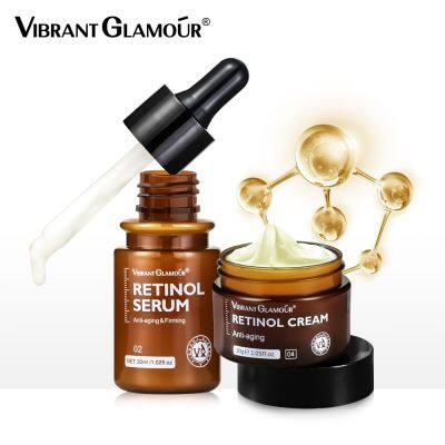 [VIBRANT GLAMOUR] ELECOOL Official Store Retinol Cream + Retinol Serum【ของแท้100% 】Vitamin C Collagen Anti Aging ลดเส้นแห้งและ Fine Firming Lifting Whitening Moisturizing Cream And Serum Set 2ชิ้น 【SHIPPING IN 24 HOURS】