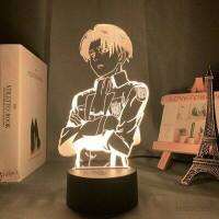 โคมไฟตั้งโต๊ะ ชนิดอะคริลิค จาอนิเมะ Attack On Titan Night Light 3d