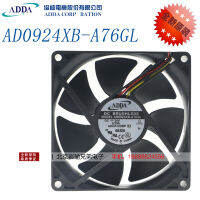 ใหม่เอี่ยม AD0924XB A76GL ADDA 9025 24V 0.25A 9Cm/CM Fanl3zm5f วัดความเร็ว3สาย