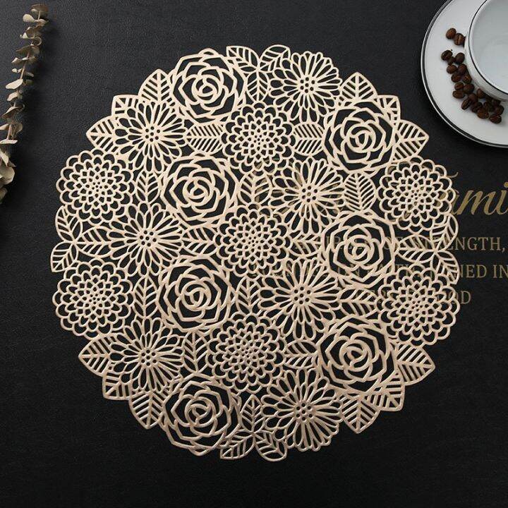 rose-flower-pattern-round-hollow-pvc-placemat-ins-western-table-mat-heat-insulation-pad-non-slip-coaster