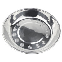 18cm Steel Thick Flat Round Dish Tray Non Stick Pizza Plate Silver Cake Metal Flat Plate Dinner Plates Bakeware Tools