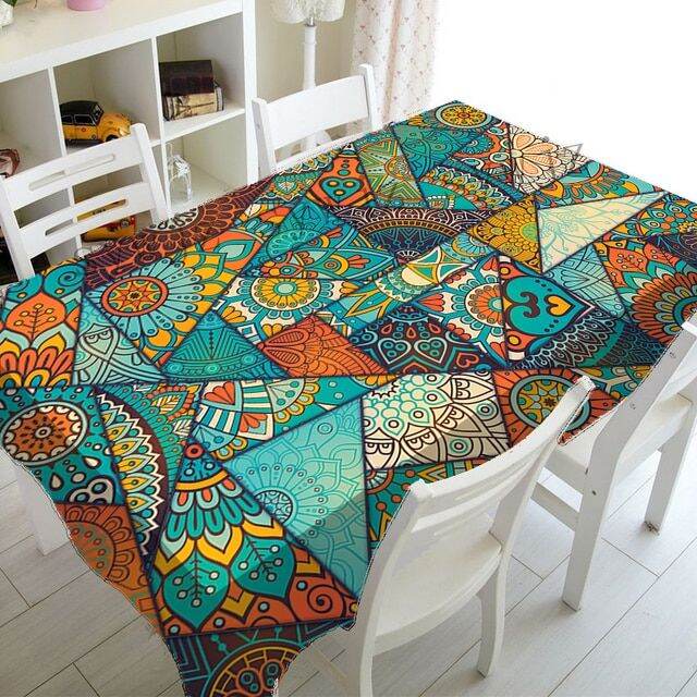 bohemian-style-waterproof-and-stain-proof-geometric-pattern-tablecloth-rectangular-dining-table-tablecloth-kitchen-decoration