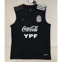 แฟนๆ * 2223อาร์เจนตินา Black Tank Top Training JERSEY ฟุตบอล jay