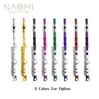 NAOMI Professional Key Of C Piccolo Set Nickel Plated Keys W/Carrying Bag Joint Grease Cleaning cloth Rod Gloves