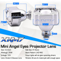 XKM7รถจักรยานยนต์ Projector Tuning Kit Bi-Xenon ไฟหน้าเลนส์ Angel Eyes 2.0นิ้ว Spotlight H1 HID โคมไฟบัลลาสต์อุปกรณ์เสริม DIY