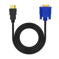 1.8M HDMI-compatible Cable To VGA Adapter Digital 1080P HDTV With Audio Converter Adapter HDMI-compatible To VGA Connector Cable Adapters