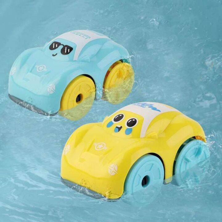 PANWE Clockwork Amphibious Car Bathroom Floating Toy Cartoon Vehicle
