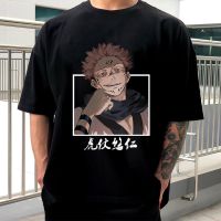 Jujutsu Kaisen Itadori Yuji Men Tshirts Loose Printed Korean Style