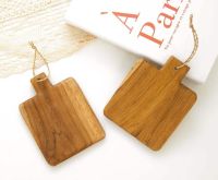 Wooden mat ที่รองแก้ว งานแฮนด์เมดจากไม้สัก แผ่นไม้สำหรับรองแก้วน้ำหรือแก้วกาแฟ