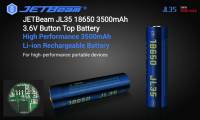 ถ่านชาร์จ JETBeam JL35 18650 3500mAh 3.6V มีวงจรป้องกัน (หัวนูน)