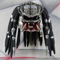 2021 Predator Motorcycle Mask Latex Full Face Headdress Halloween Cosplay Costume Props Horror Cosplay Party Decor Dropshipping